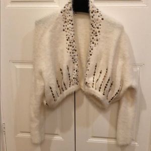 White sweater- Anthropologie